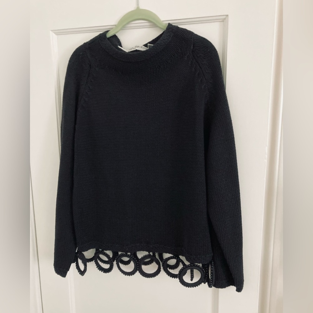 Michael Simon Vintage Black Sweater.  Unique design.  One size.